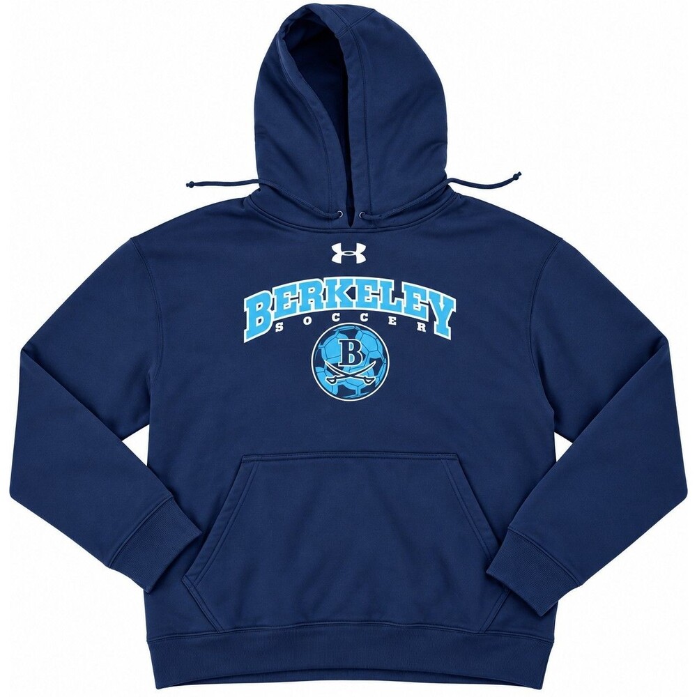 Under Armour Berkeley College Soccer Pullover Sweatshirt Loose XL Navy